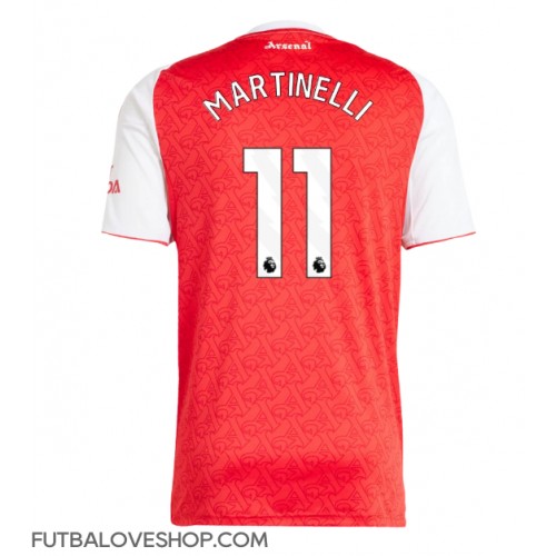 Dres Arsenal Gabriel Martinelli #11 Domáci 2025-26 Krátky Rukáv